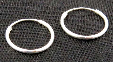 silver earrings