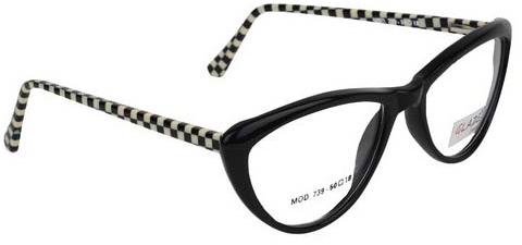Black Cat Eye Acetate Spectacle Frame, Feature : Elegant Design, Perfect Shape, Stylish Look