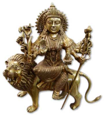 Brass Durga Statue