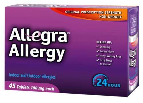 Allegra Adult 24 Hour Allergy Relief Tablets