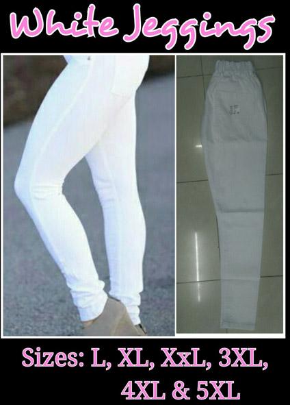 white jegging