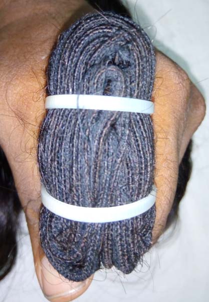Human hiar Indian Virgin Hair, Style : natural curly style
