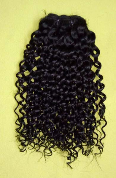 Kinky Curly Indian Human Hair, Hair Grade : Remy