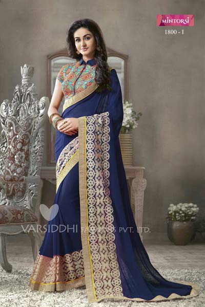 Embroidered Party Wear Saree, Gender : Women