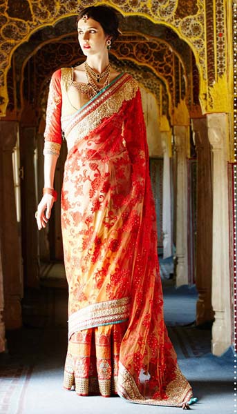 Designer Embroidered Ethnic Party Wear Saree