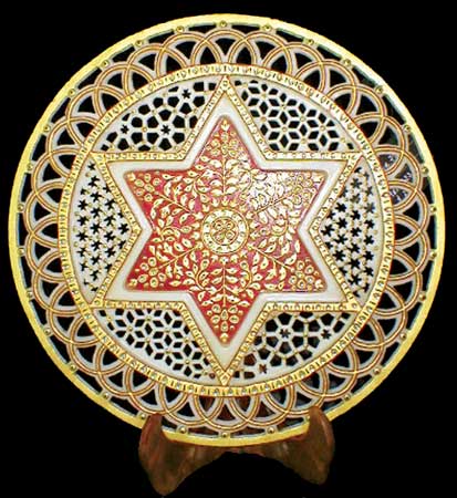Marble Star Plate
