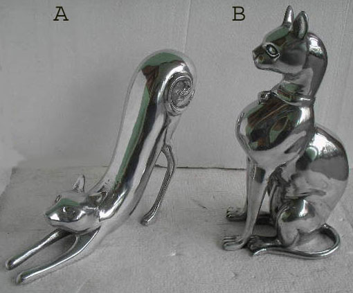 Aluminium Cat Sculptures - (3200)