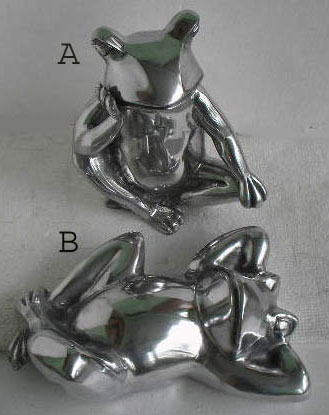 Aluminium Frog Sculpture - (3198)