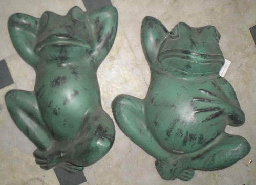 Aluminium Frog Sculpture - (3214)