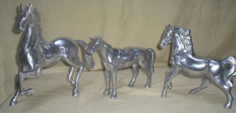 Aluminium Horse Sculptures - (3034)
