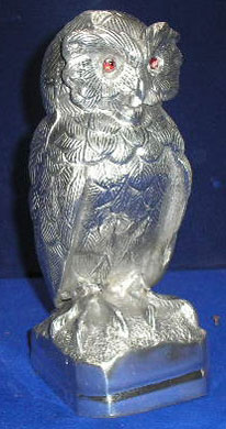 Aluminium Owl Sculpture - (3120)