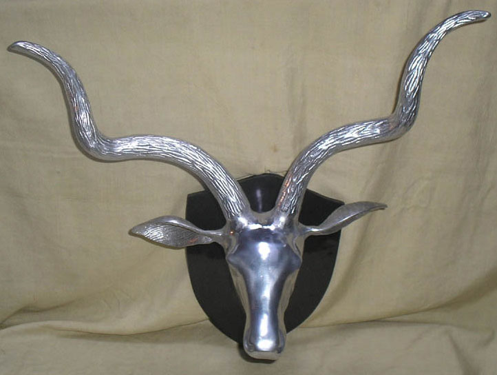 Aluminium Stag Head Sculpture - Item Code : 3030
