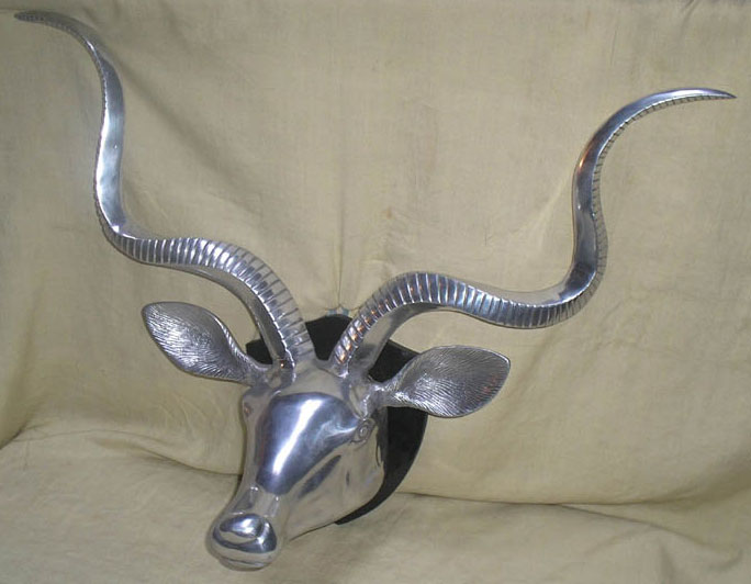 Aluminium Stag Head Sculpture - Item Code : 3032