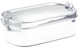 STAINLESS STEEL LUNCBOX OVAL 18X11X5CM