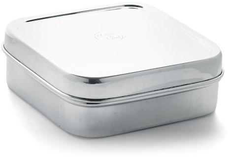 STAINLESS STEEL LUNCHBOX SQUARE 13X13CM