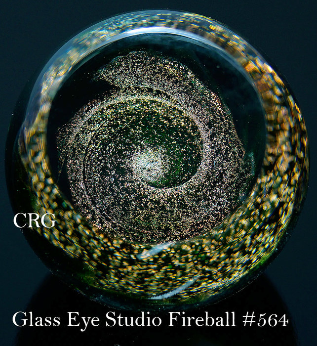 GLASS EYE STUDIO AVENTURINE FIREBALL