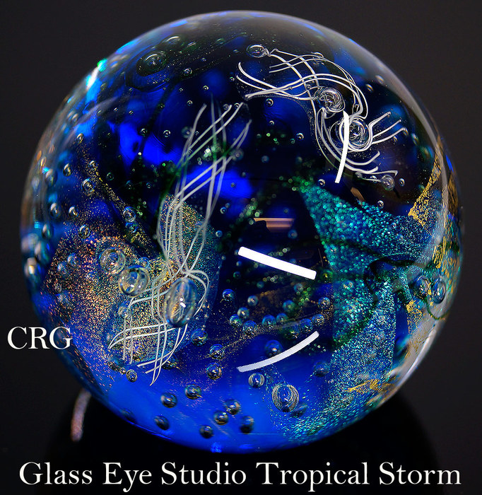 GLASS EYE STUDIO TROPICAL STORM PAPERWEIGHT Gift item