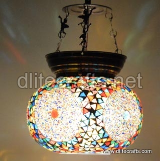 Dlite Carfts Color Glass Mosaic Hanging, Feature : Decoretive