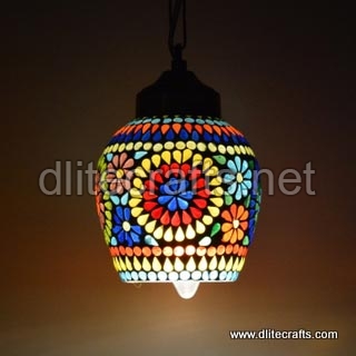 Colour Mosaic Glass Hanging