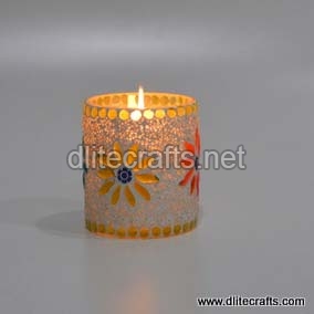 Dlite crafts Decor Glass Votive, Feature : Romentice Dinner