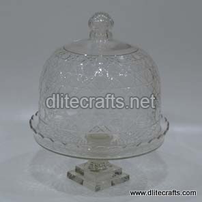 Dlite crafts Glass Cake Cover, for Decore Gifts Crafts, Size : 41.0X3.0