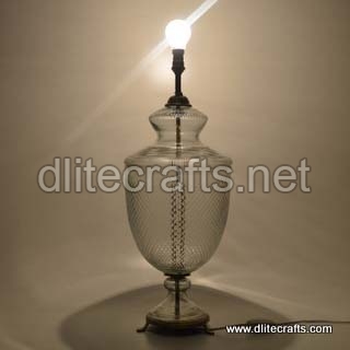 Glass Clear Table Lamp