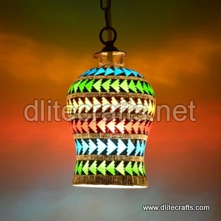 Dlite Carfts Glass Color Multi Hanging, for Home Decor, Style : Traditinal