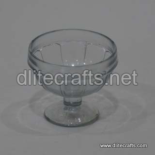 Dlite crafts Clear Glass Ice Cream Bowl, for Home Decor, Dinner Table