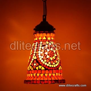 Glass Mosaic Hanging Lamps