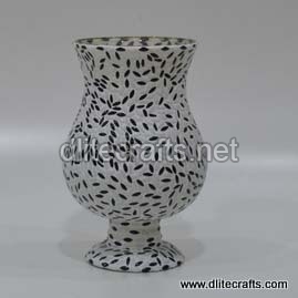 Glass Mosaic Work Candle Holder