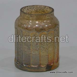 Dlite crafts Glass Silver Jar, for Home Decor, Feature : Table Ware