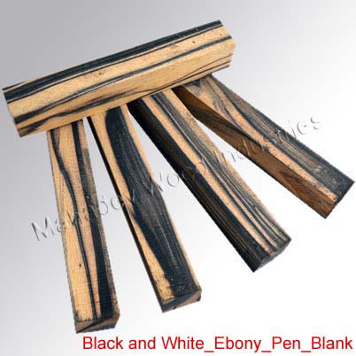 White Ebony Pen Blank