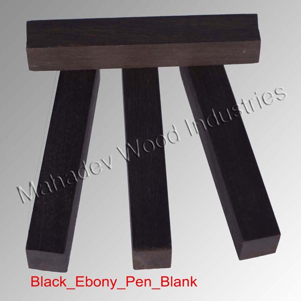 Black Ebony Pen Blank