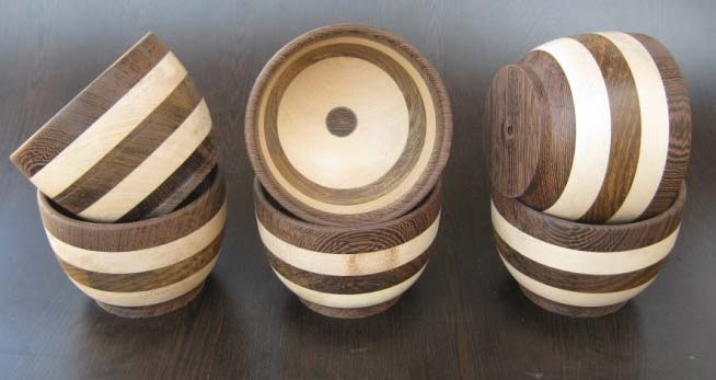 Mahadevwood Segmented Wooden Bowls
