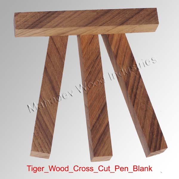 Tiger Wood Cross Cut Pen Blank, Style : Religius