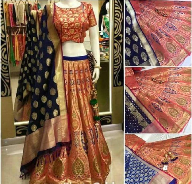 Banarasi Art Lehenga Fabric Set