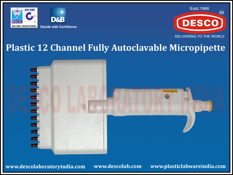 12 CHANNEL FULLY AUTOCLAVABLE MICROPIPETTE