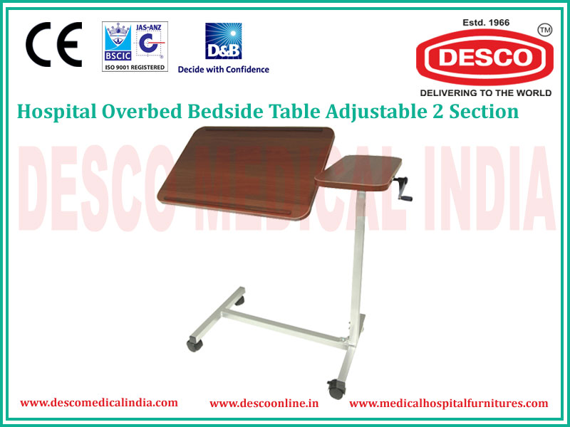 2 SECTION OVERBED TABLE