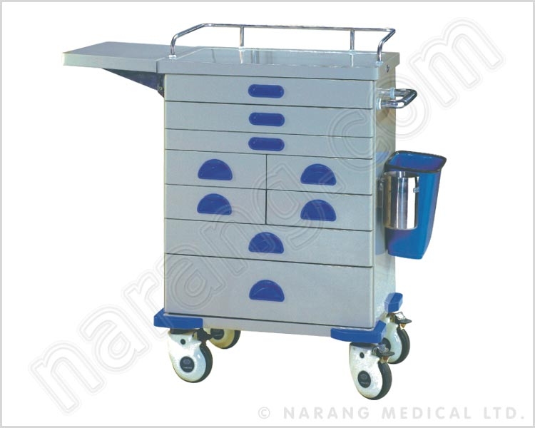 Anaesthesia Trolley, Size : 65L x 40W x 115H cms