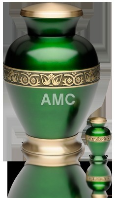Round Polished Designer Brass Urn, for Home Decor, Style : Modern