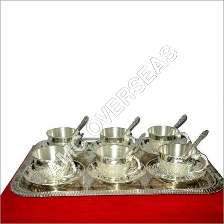 Silver Plated 6 Bowl Set, for Party Servings, Feature : Attractive Pattern, Hard Structure, Rust Proof