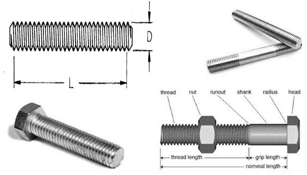 threaded bolts