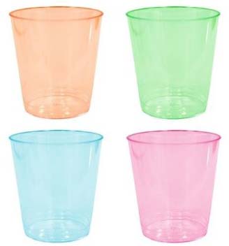 Disposable Plastic Colored Glasses