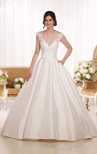 Lace wedding ball gown