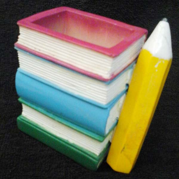 Book & Pencil Shaped Pen Stand