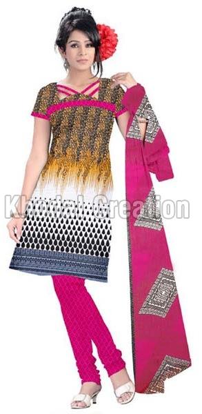 Pink colored printed Straight Suit, Occasion : formal