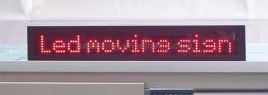 Moving Message Display On LED