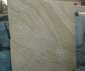 Polished Sandstone Perlato Beige Marble Stone, for Bath, Flooring, Kitchen, Roofing, Wall, Size : 12x12Inch