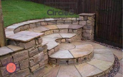 Buy Sandstone Garden Circular Paving From Height Stones India