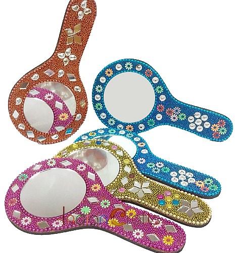 Colorful Lac Hand Mirror